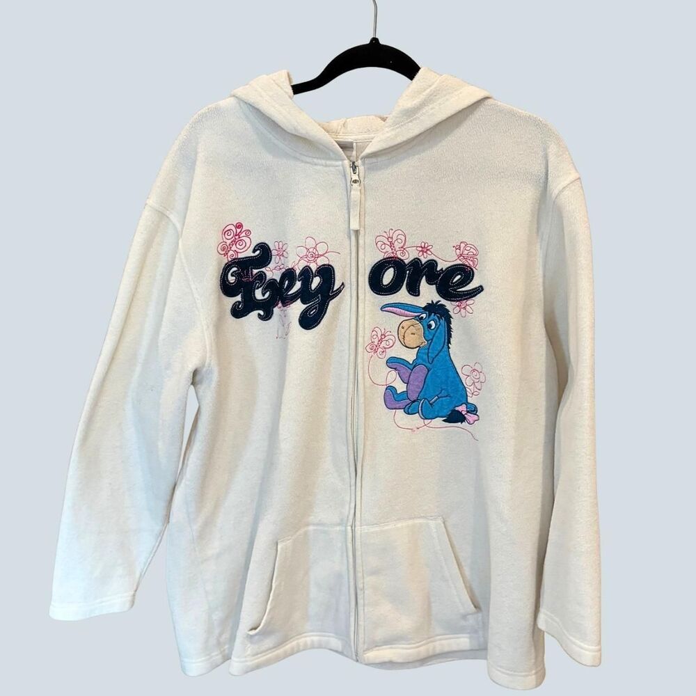 Disney Y2K Winnie the Pooh Eeyore Full-Zip Jacket (Women's XXL)